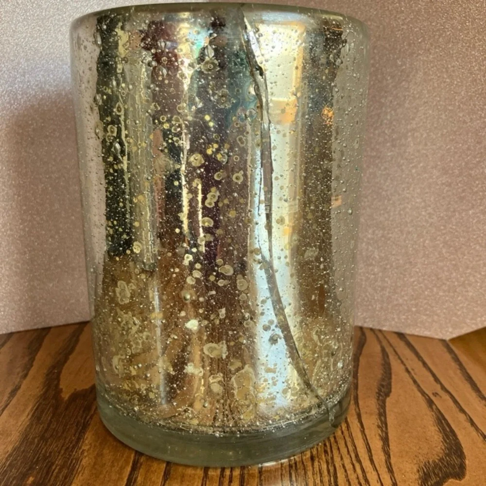 Elegant Gold Glass Candle Holders